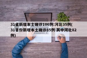 31省新增本土确诊106例:河北35例(31省份新增本土确诊85例 其中河北82例)