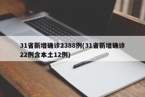 31省新增确诊2388例(31省新增确诊22例含本土12例)