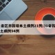31省区市新增本土病例21例/31省新增本土病例94例