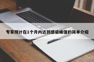 专家预计在1个月内达到感染峰值的简单介绍